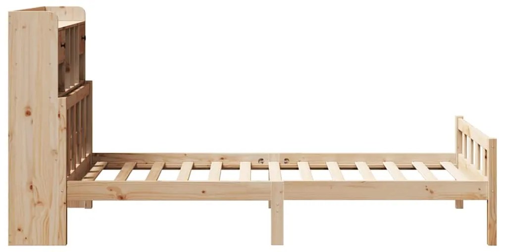 Cama com estante sem colchão 90x190 cm pinho maciço