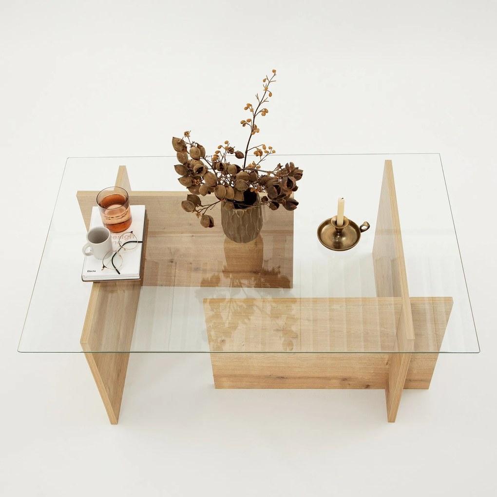 Mesa de Café Escape - Carvalho Safira - 105x40x65 cm