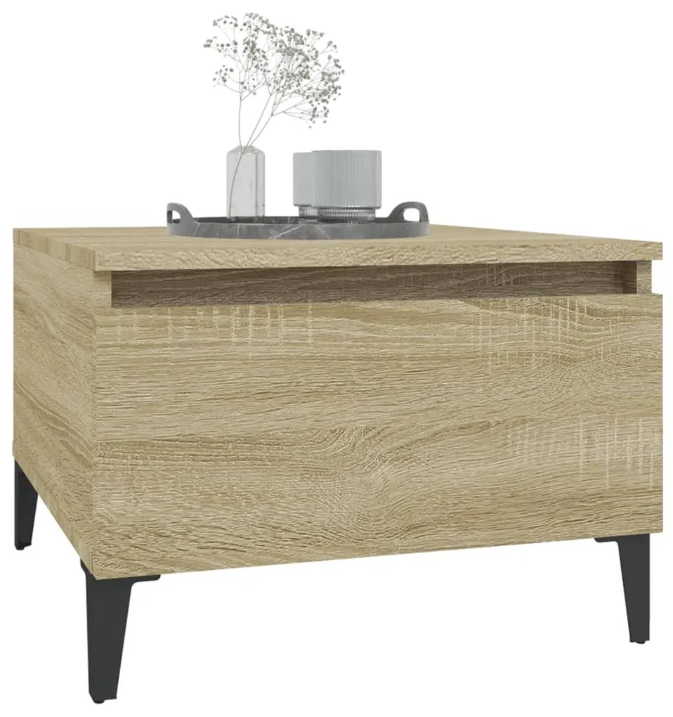 Mesa de apoio 50x46x35 cm derivados de madeira carvalho sonoma
