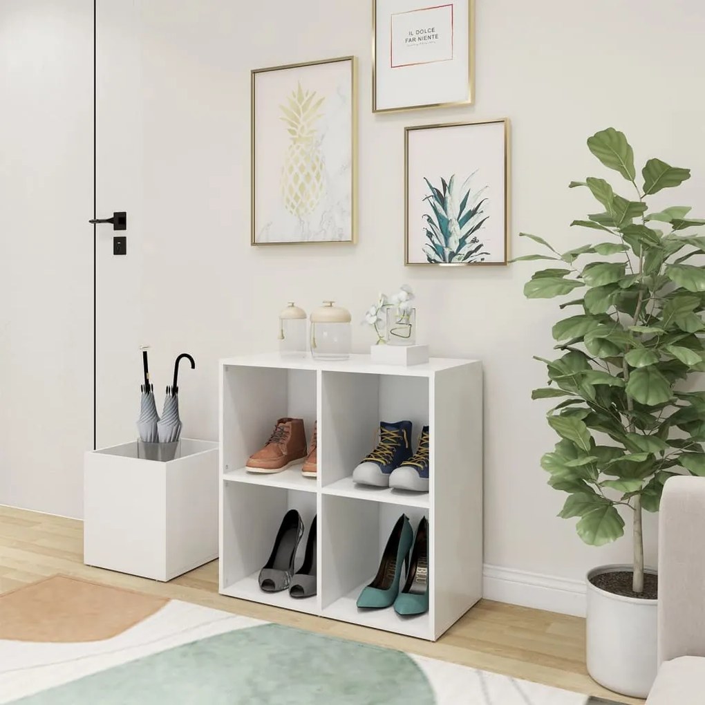 Sapateira de corredor 105x35,5x70 derivados de madeira branco