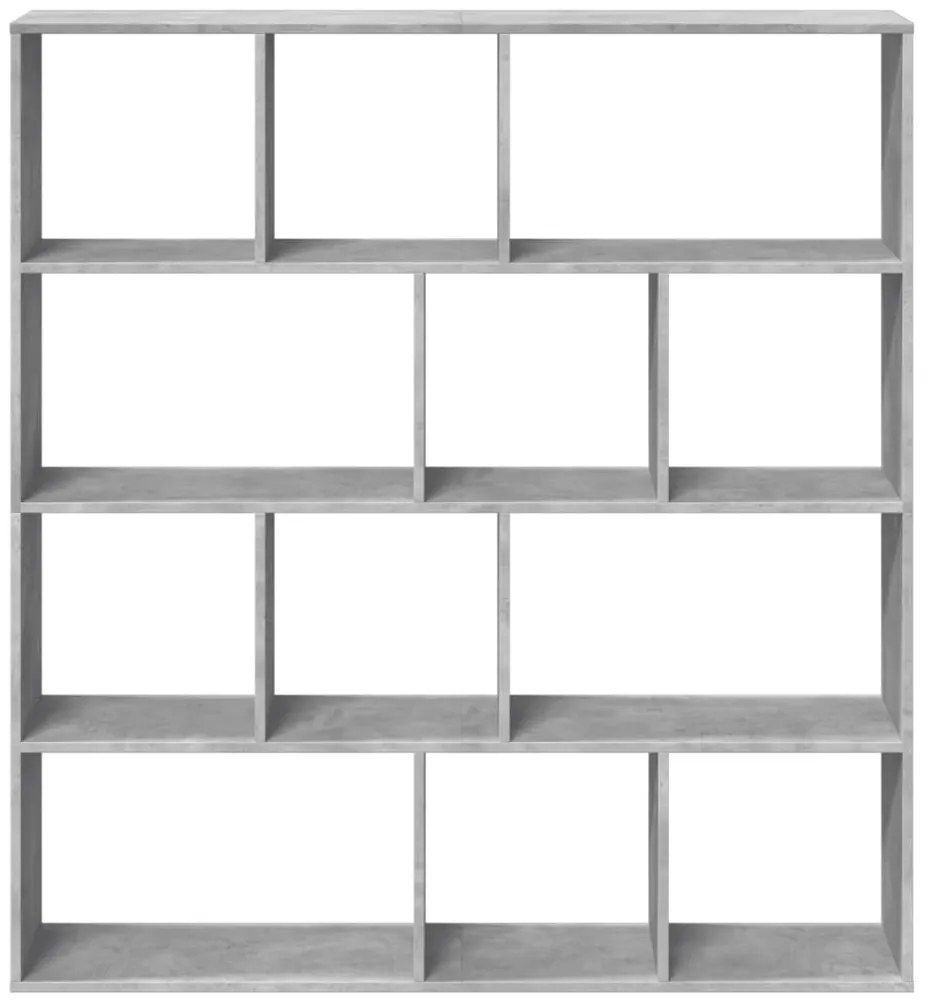 Estante 132x29x141,5 cm derivados de madeira cinzento cimento