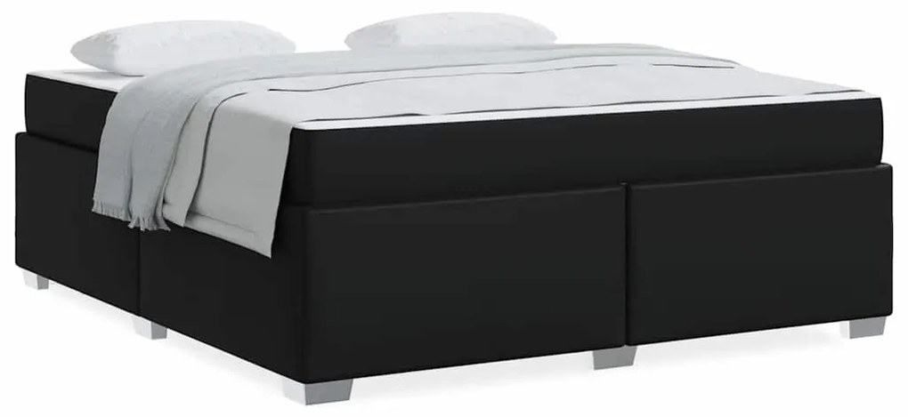 Estrutura da Cama Outros Preto 180 x 200 cm Couro sintético