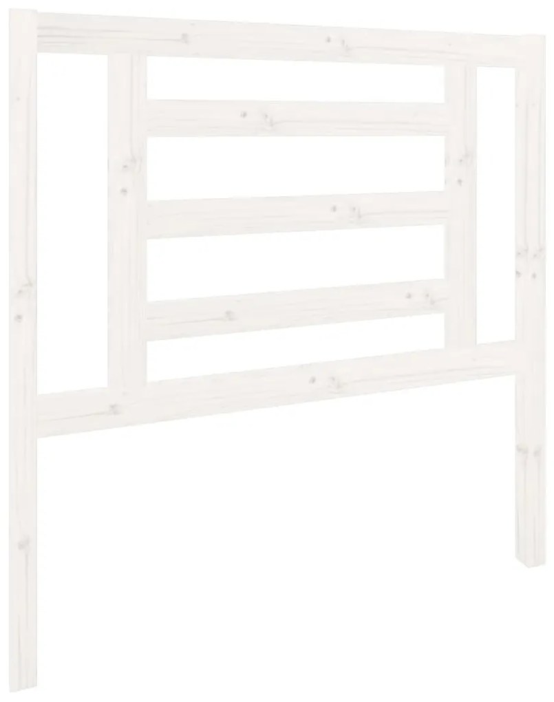 Cabeceira de cama 96x4x100 cm pinho maciço branco