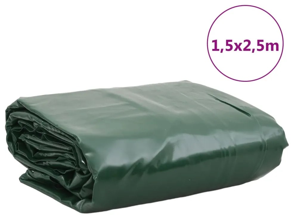 Lona 1,5x2,5 m 650 g/m² verde