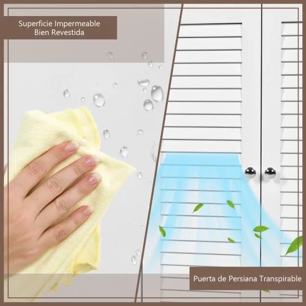 Armário de canto alto  60 x 44,5 x 173 cm para casa de banho ou cozinha triangular com 3 prateleiras abertas e 2 portas Branco