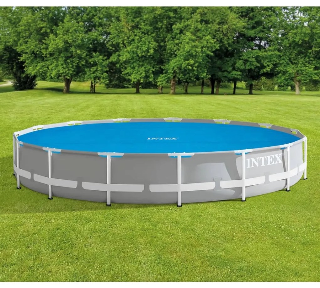Intex Cobertura para piscina solar 448 cm polietileno azul