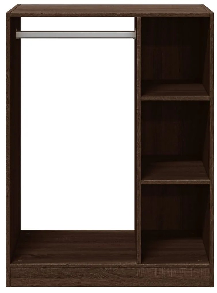Roupeiro 77x48x102 cm derivados de madeira carvalho castanho