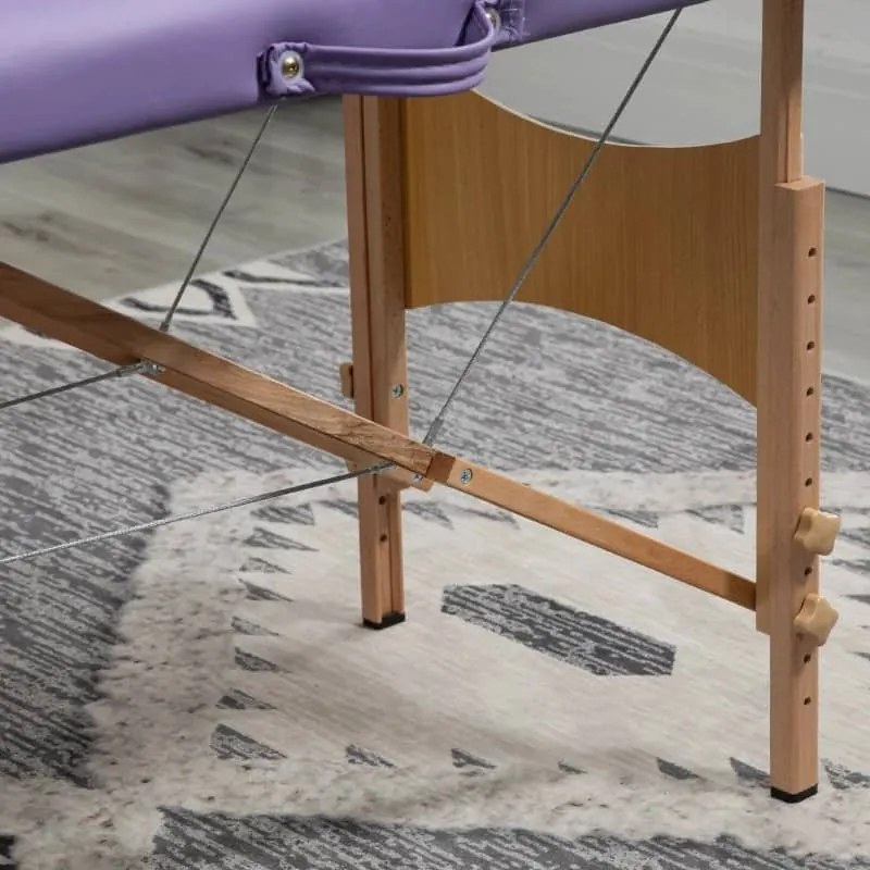 Marquesa Masajea  Dobrável ´- Roxo - Design Moderno