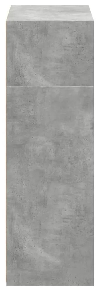 Armário alto 70x41x124 cm derivados de madeira cinza cimento