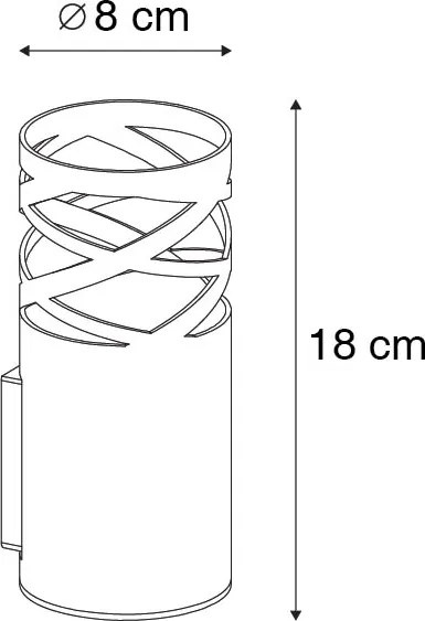 Candeeiro de parede design branco - Arre