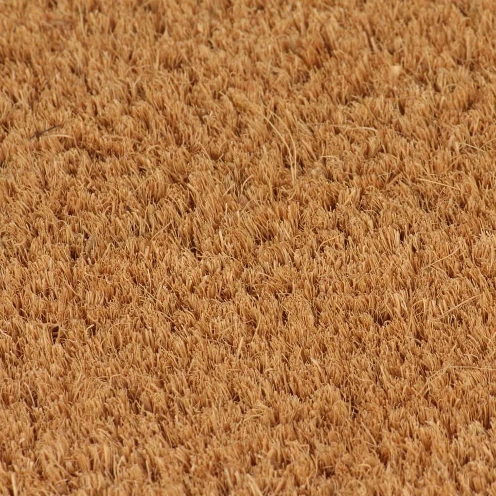 Tapete de porta 50x80 cm fibra de coco tufada natural