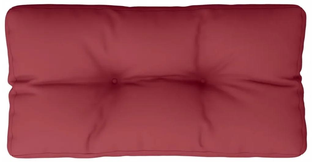 Almofadão para sofá de paletes 70x40x12cm tecido vermelho tinto