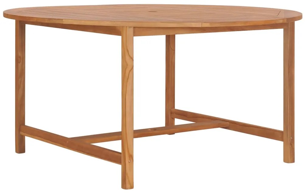 Mesa de jardim 150x76 cm madeira de teca maciça