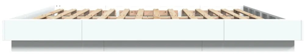 Estrutura de cama 200x200 cm derivados de madeira branco