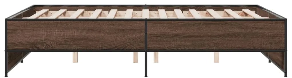 Estrutura de cama 120x190cm derivados madeira/metal