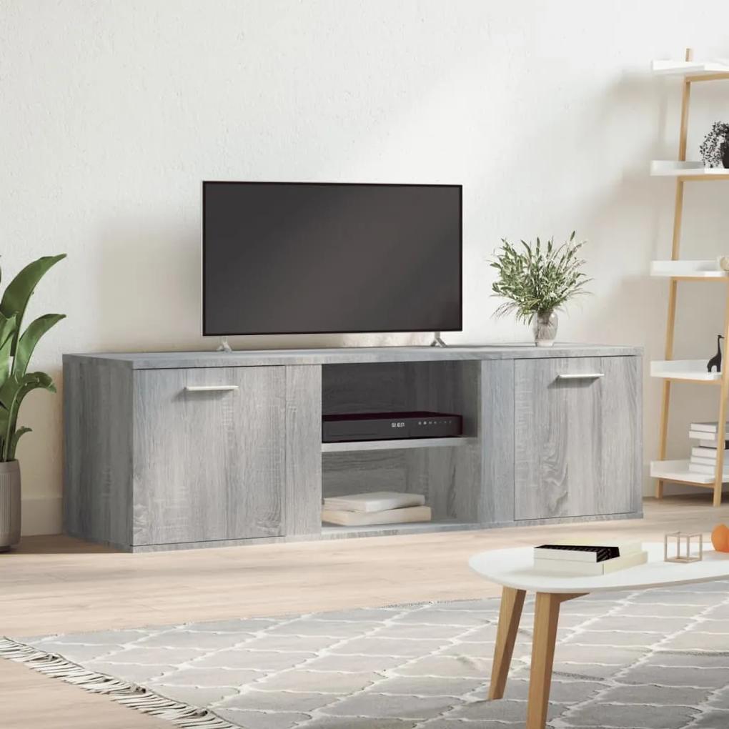 Móvel de TV 120x34x37 cm derivados de madeira cinzento sonoma