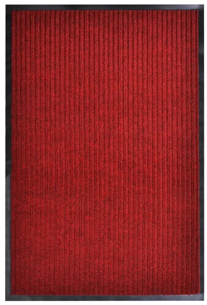 Tapete de porta 160x220 cm PVC vermelho