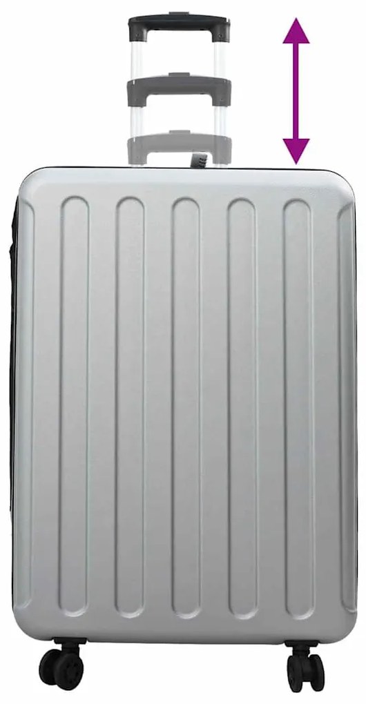 Mala Dobravel Dura 28'' Prata 50x30x76 cm ABS
