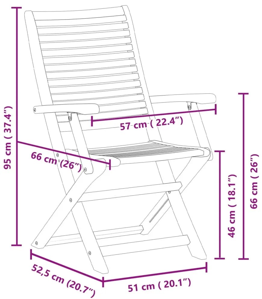 Cadeiras jardim dobráveis c/ apoio braços 2 pcs acácia maciça