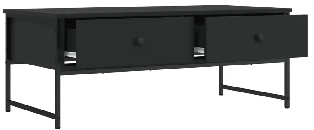 Mesa de centro 101x49x39,5 cm derivados de madeira preto