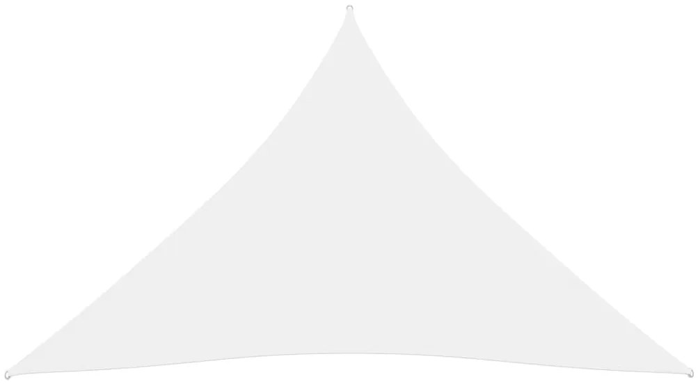 Para-sol estilo vela tecido oxford triangular 5x6x6 m branco
