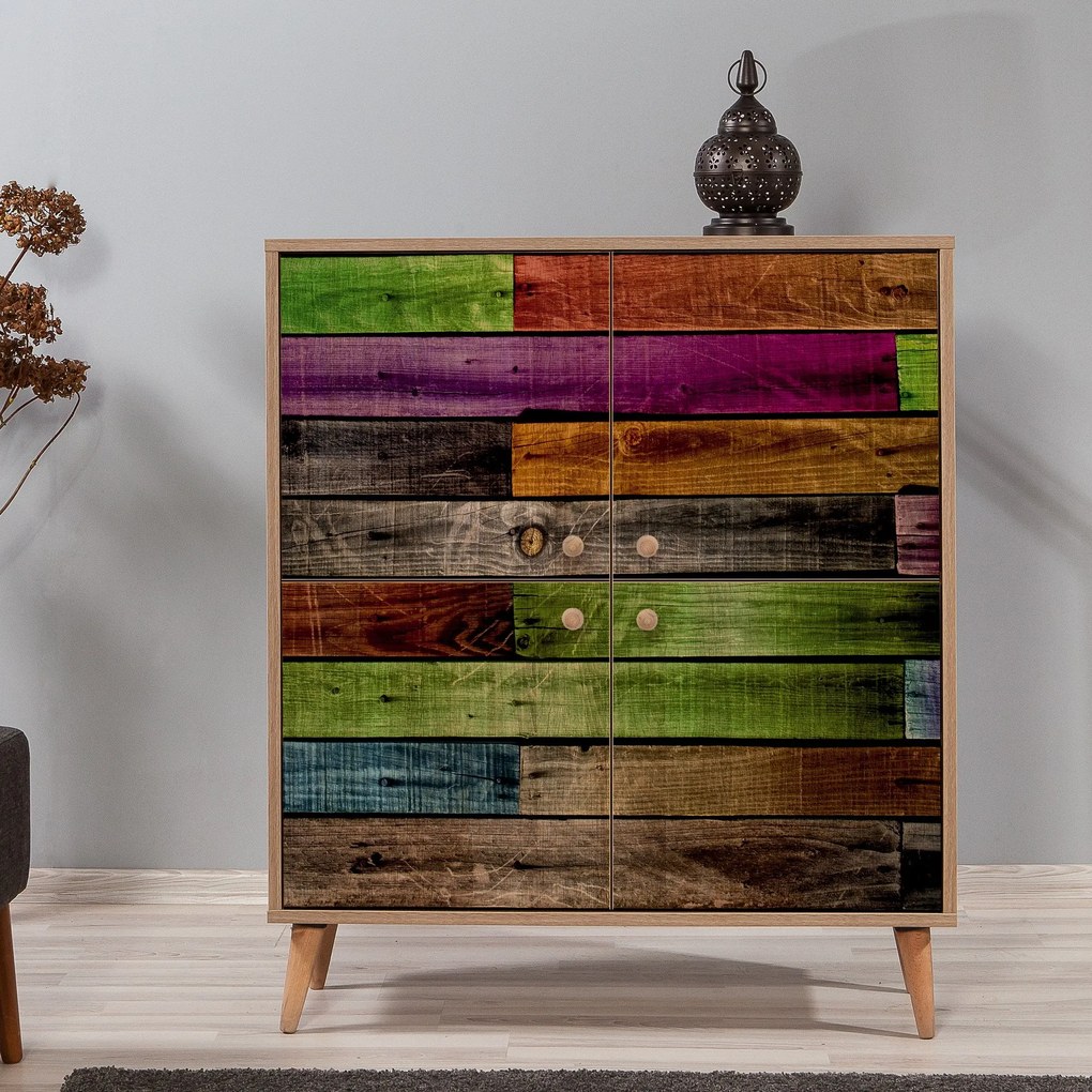 Armário Multiuso Multilux – Carvalho Sonoma – 95x111x36 cm