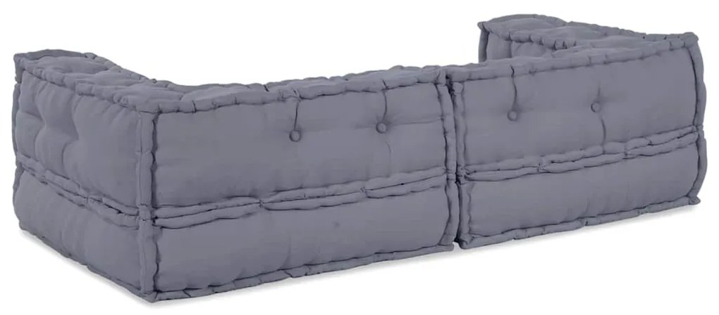 Puff Modular Cinzento 140x70x36