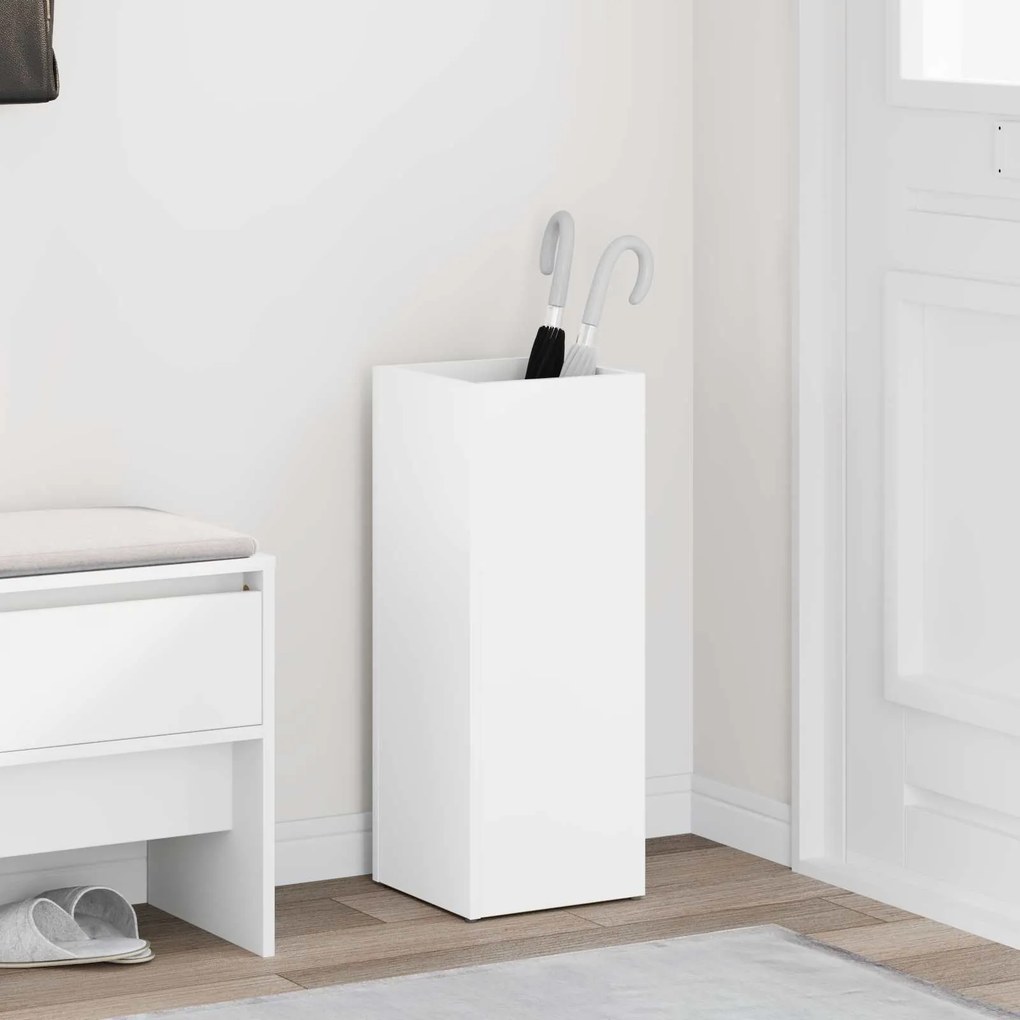 vidaXL Suporte de Guarda-Sol Branco 25 x 24,5 x 64 cm