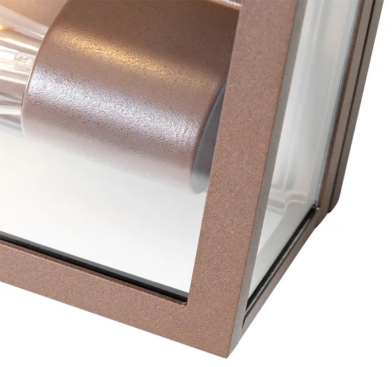 Luminária de teto industrial cor ferrugem IP44 2 luzes - Charlois Design,Industrial