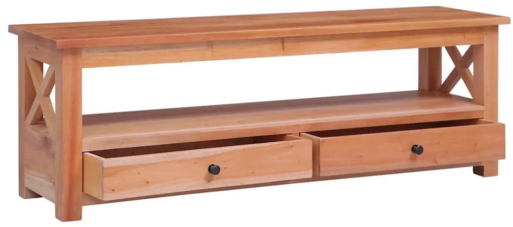 Móvel de TV 115x30x40 cm madeira de mogno maciça