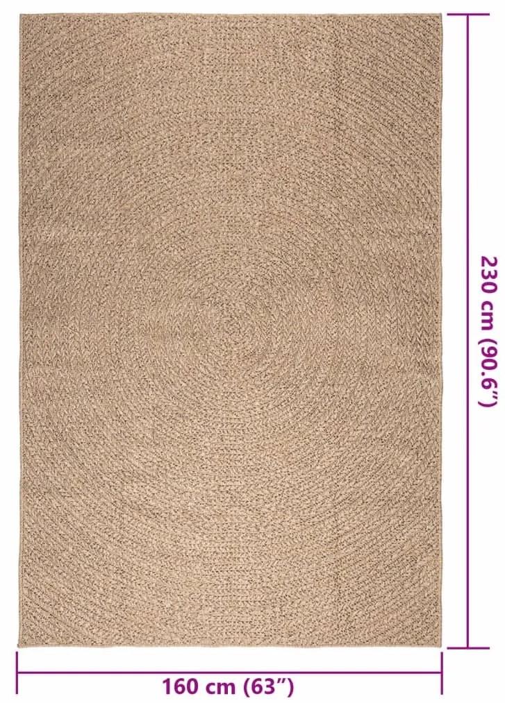 Tapete ZIZUR 160x230 cm aspeto de juta interior e exterior