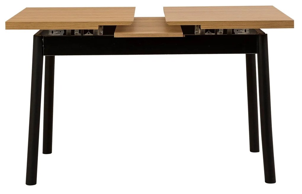 Mesa de Jantar Extensível Oliver – Preto – 120x77x75 cm