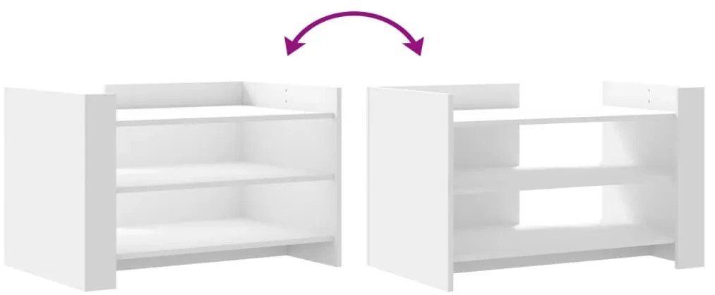 Mesa de centro 80x50x50 cm derivados de madeira branco
