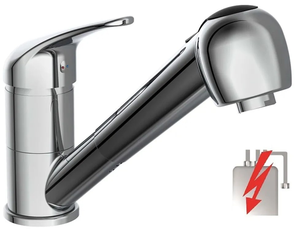 435077 SCHÜTTE Misturadora pulverizador removível ULTRA baixa pressão cromado