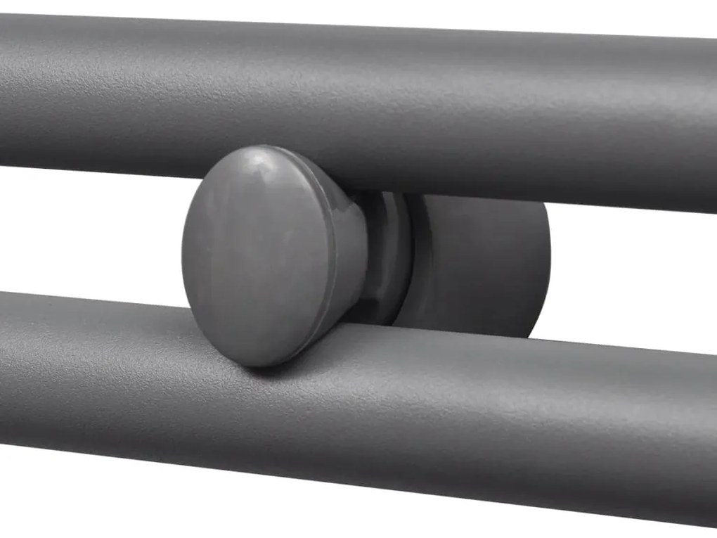Aquecedor toalhas casa de banho liso 600 x 1160 mm cinza