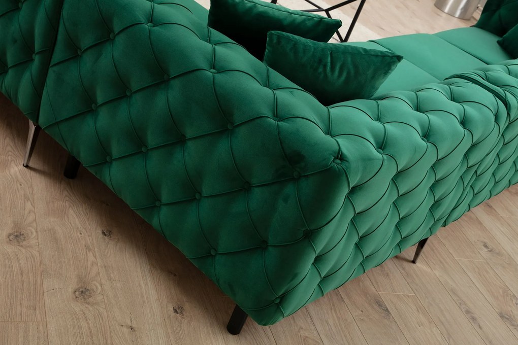 Sofá de Canto Como – Verde – 310 cm x 70 cm x 270 cm