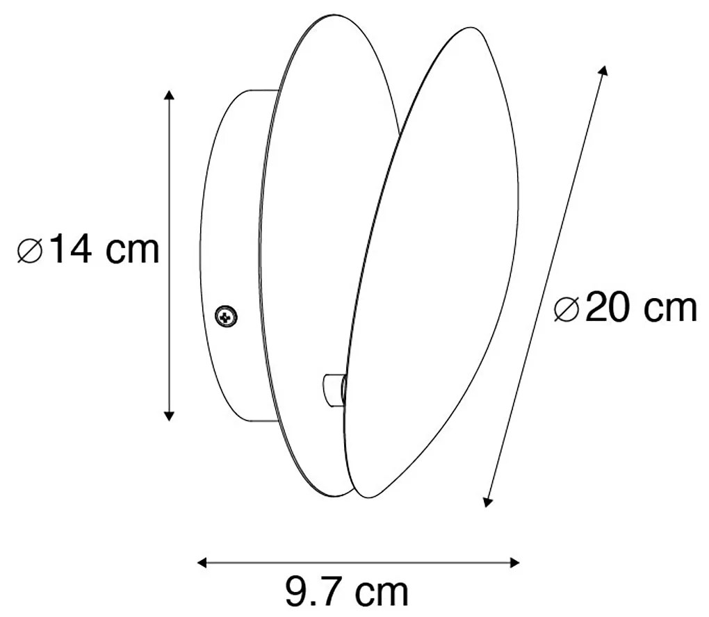 Candeeiro de Parede Inteligente Cobre com Wifi G9 - Sunrise