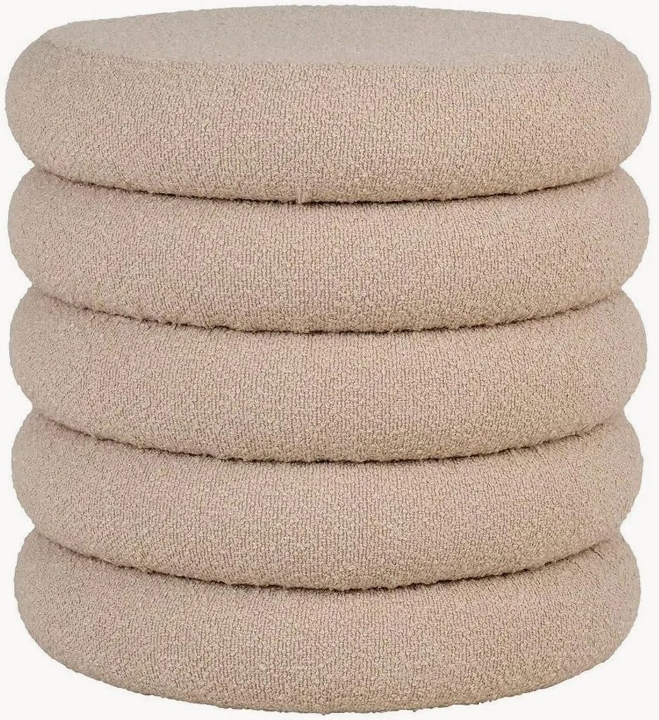 Pufe estofado com arrumação Brooklyn