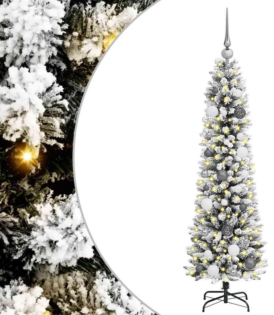 Árvore de Natal Slim Branco 150 cm PVC