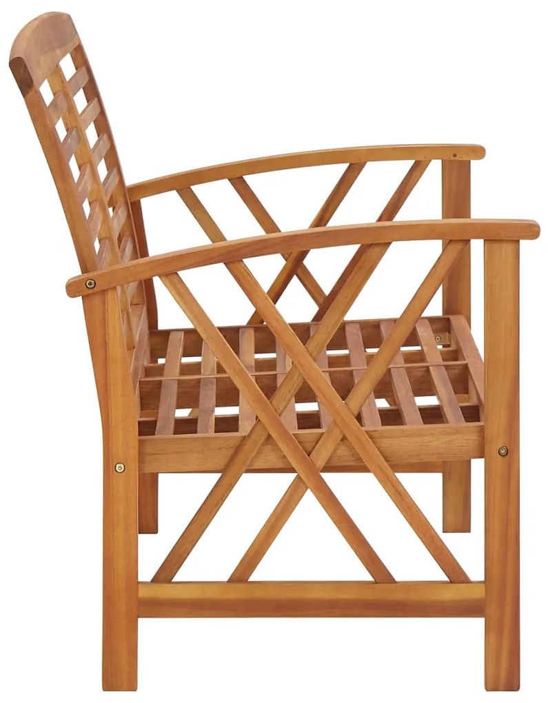 3 pcs conjunto lounge de jardim madeira de acácia maciça