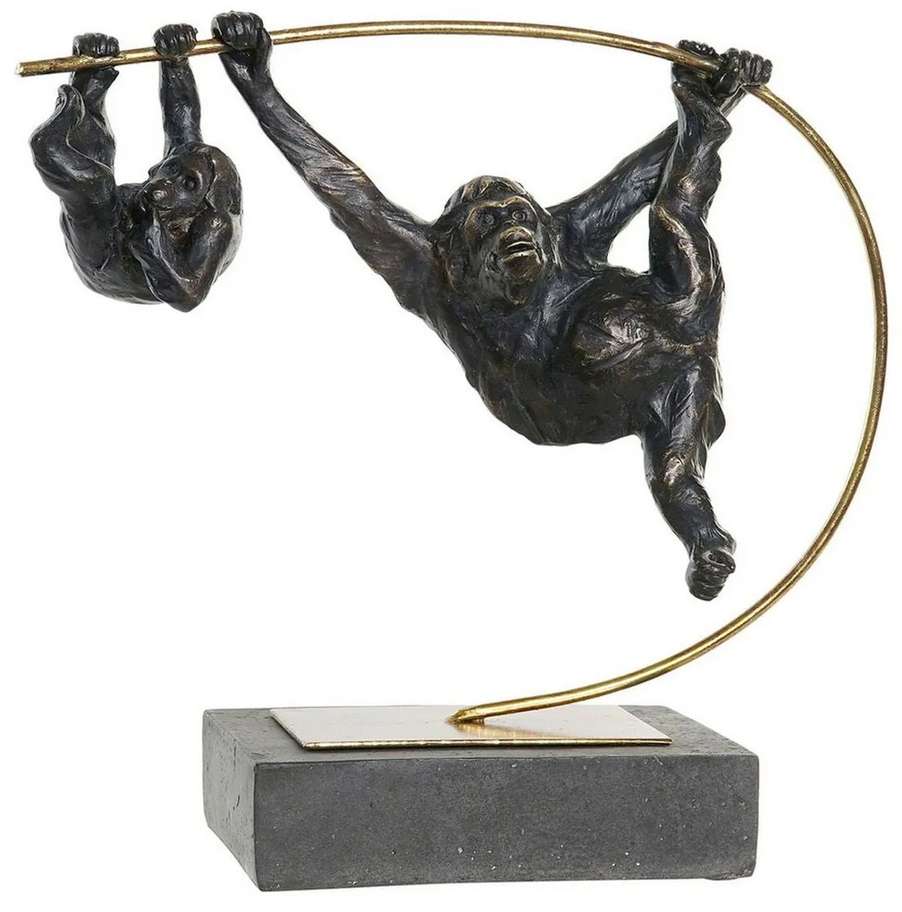 Figura Decorativa DKD Home Decor Metal Resina Macaco (37 x 15 x 34 cm)