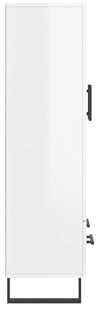 Aparador alto 69,5x31x115 cm derivados madeira branco brilhante