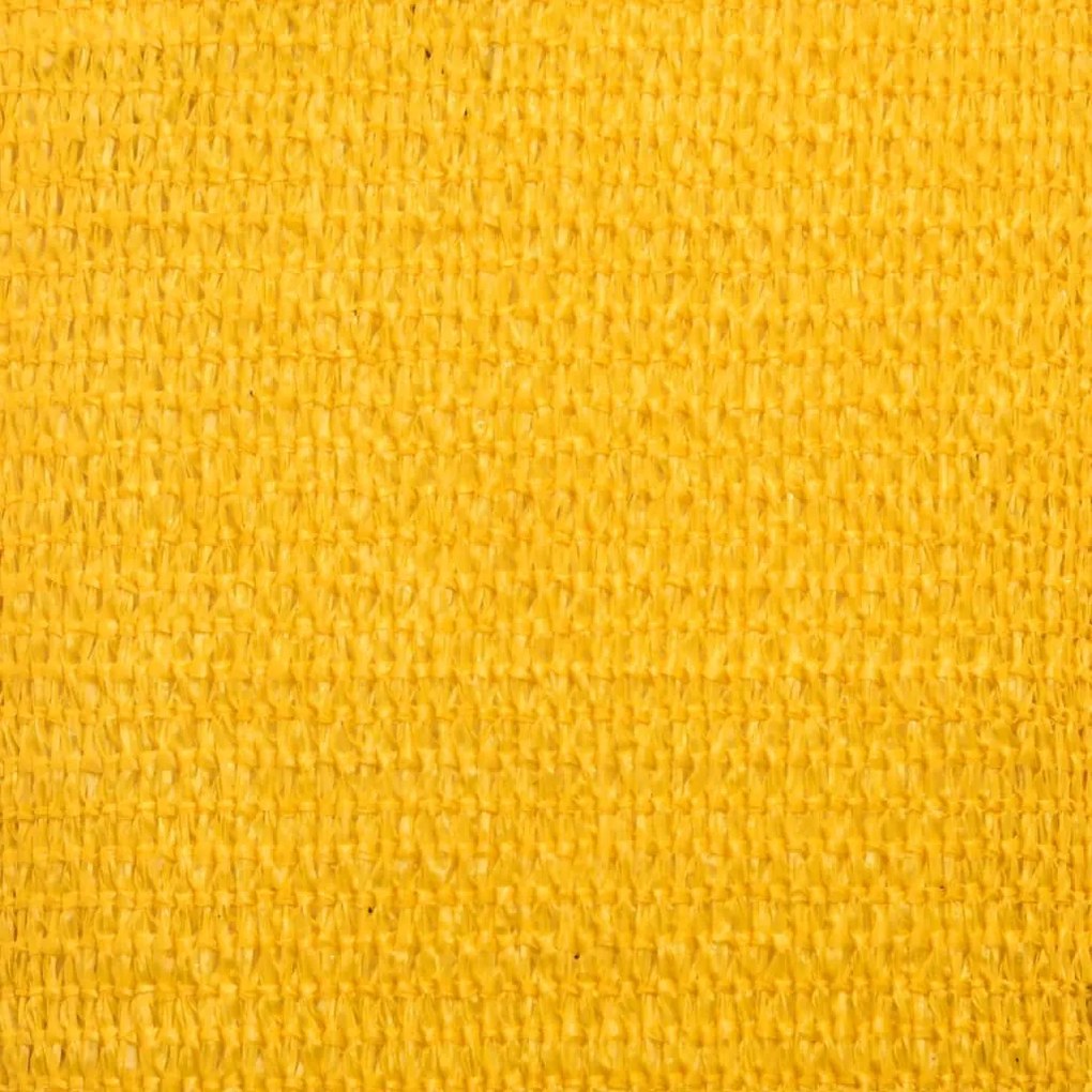 Para-sol estilo vela retangular 160 g/m² 2x2,5 m PEAD amarelo