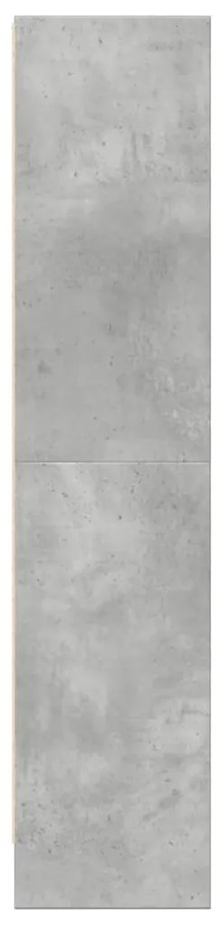 Estante 60x24x109 cm derivados de madeira cinzento cimento