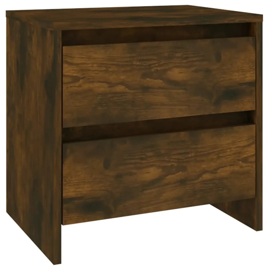 Mesa de cabeceira 2 pcs derivados de madeira carvalho fumado