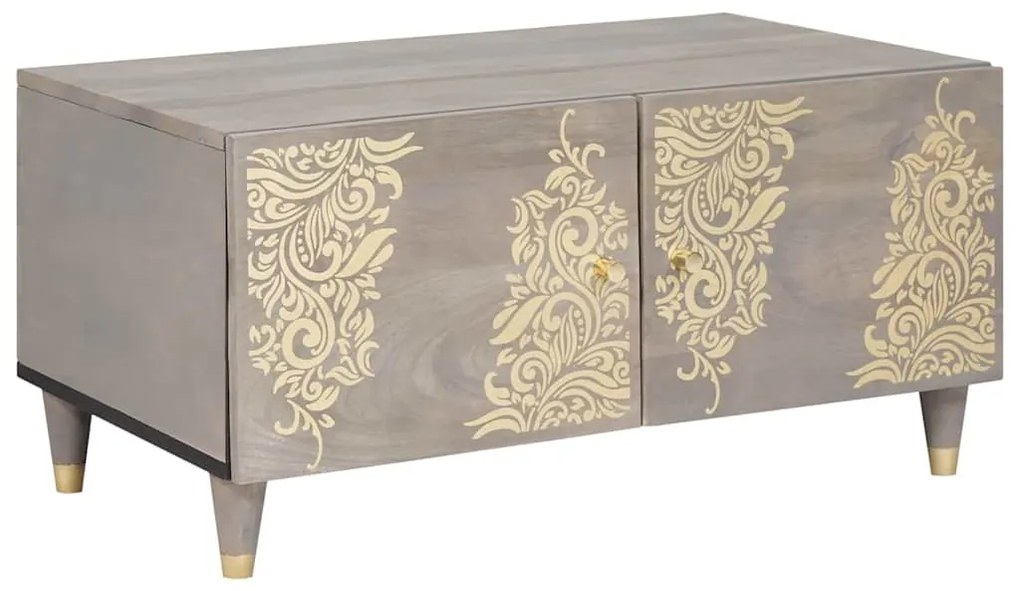 vidaXL Mesa de centro Cinzeto 80 x 50 x 40 cm Madeira de manga maciça