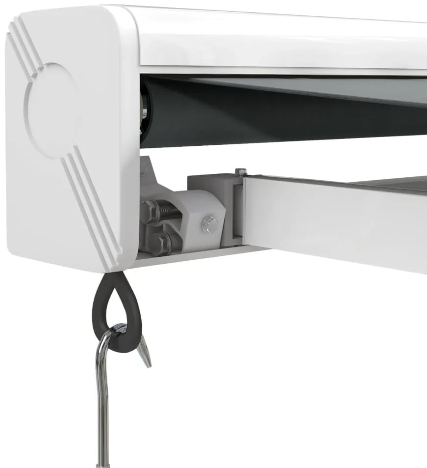 Toldo retrátil 3x2,5 m tecido e alumínio antracite