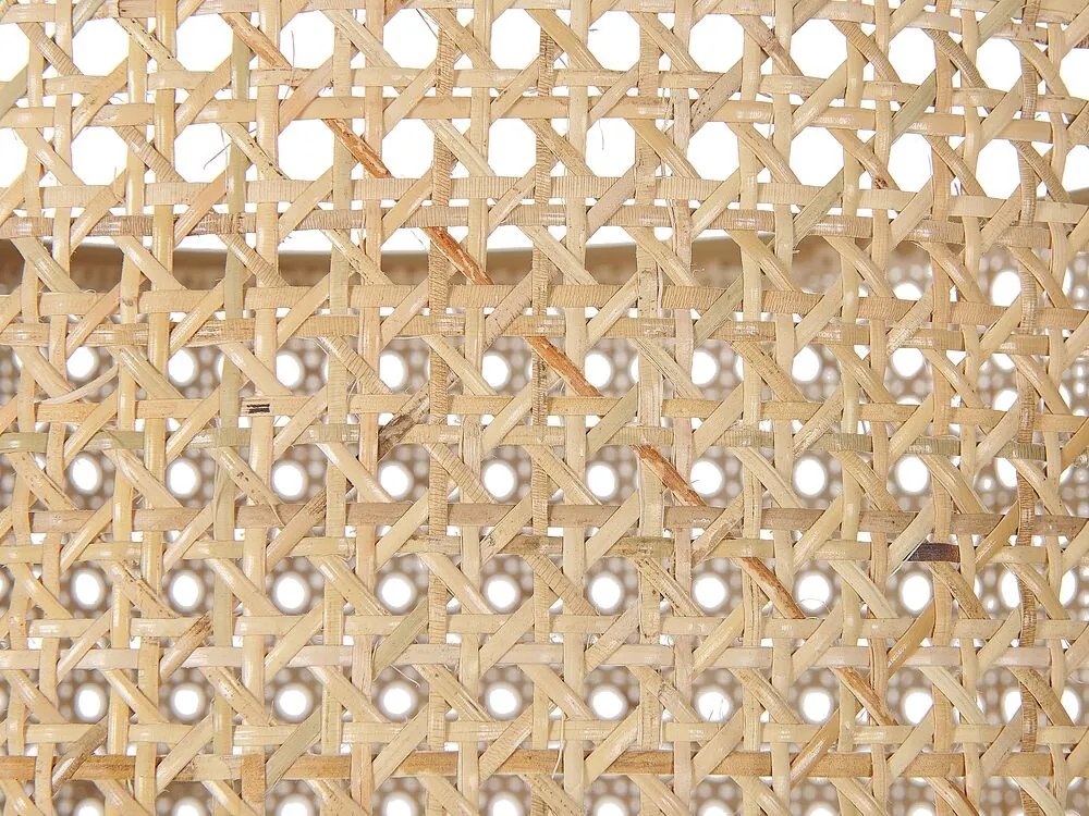 Candeeiro de pé em rattan natural 150 cm PENTON Beliani
