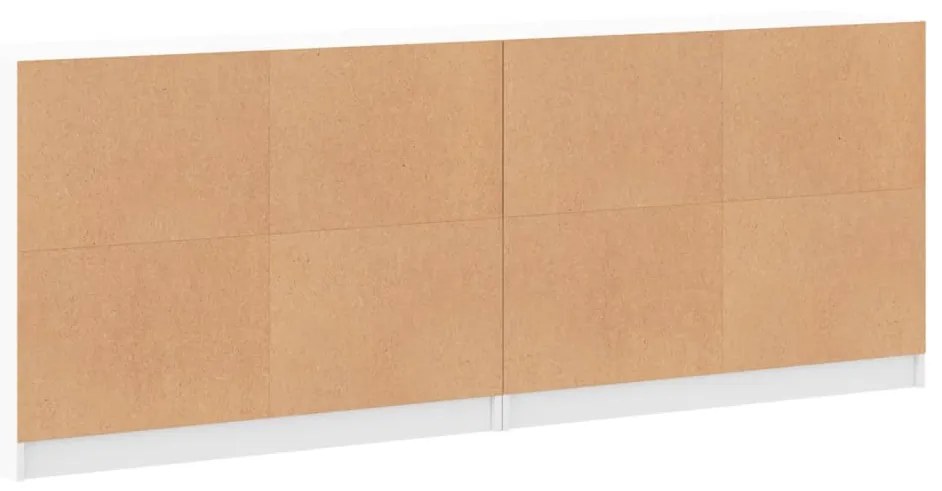 Estante c/ portas 204x37x75 cm derivados de madeira branco