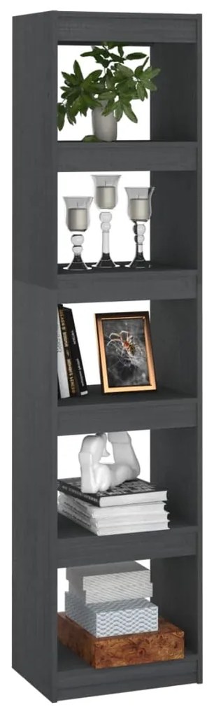 Estante/divisória 40x30x167,5 cm pinho maciço cinzento